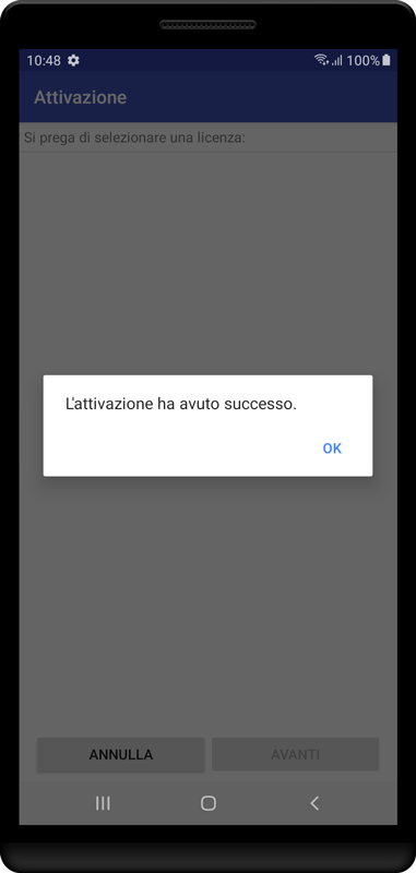 L'app Android Spy è ora attivata.