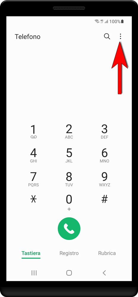 Apri l'app di chiamata.